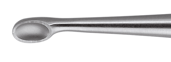 RU 5353-01 / Spratt Curette, Fig.  1 6.6 x 4.3 mm , 18 cm .-. 7"