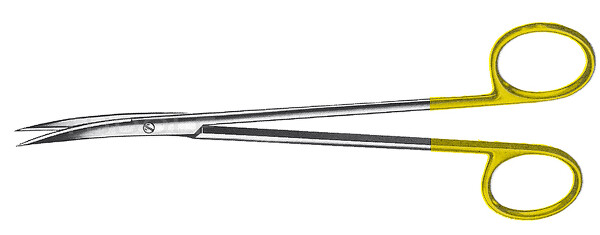 RU 1338-18 / Forbice Metzenbaum-Fino, Ac/Ac, Curva, TC 18,0 cm