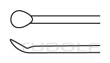 RU 8855-07 / Landolt-Reulen Raspatory, Ø 3,2 mm, (L) 26 cm - 10 1/4"