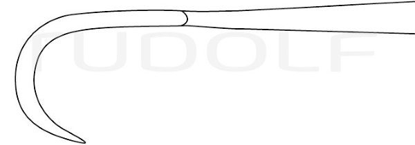 RU 4506-04 / Retractor Kocher, Sharp, 4 Prongs 22,5 cm
/8 3/4"