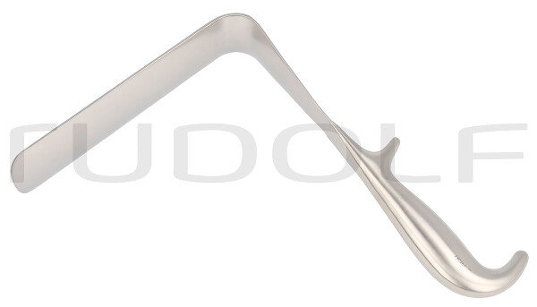 RU 7081-04 / Specolo Vaginale Doyen, Fig. 4, 160x45mm Leggermente Concavo, 24cm