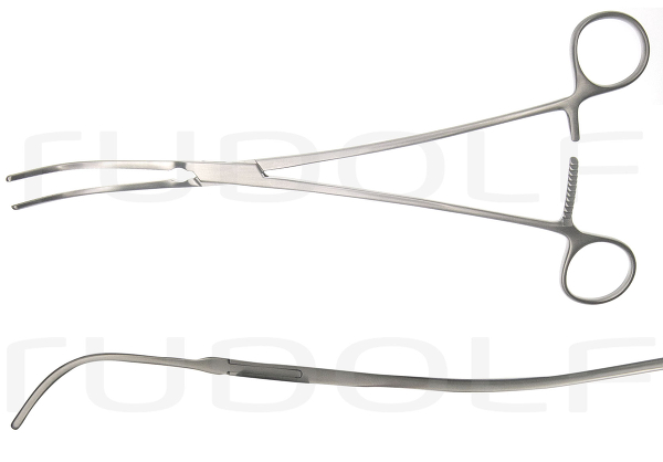 RU 7668-25 / De Bakey-Bahnson Atrauma Clamp, (L) 25.5 cm - 10"