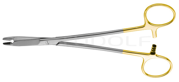 RU 6080-17 / Needle Holder Olsen-Hegar, TC, Str. 17cm, 6 3/4"