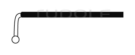 RU 8827-90 / Exploration Hook, Probe-Pointed, Angled, Insulated, 24.5cm
 - 9 3/4"