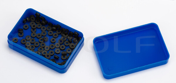 RU 6620-51 / Ligatur Gummiringe, Latexfrei, Schwarz 100 Stk./Pack