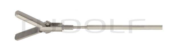 RS000-502 / Insert Diss. and Grasping Fcps., Grooved, Jaw 16 mm, Double Action, Ø 5 mm