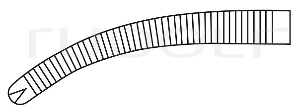 RU 3011-16 / Pince Hémostat. Ochsner-Kocher, Courbée 1 x 2 Dents, 16 cm