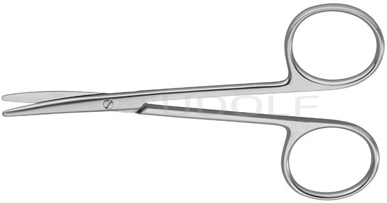 RU 2461-11 / Forbice Per Strabismo, Curva, 11.5 cm - 4 1/2"