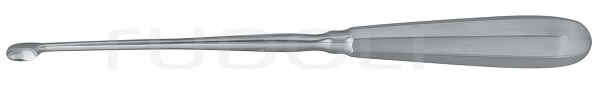 RU 7282-03 / Cucchiaio Uterino Simon, Fig. 3 Tagliente, Rigido, 25cm