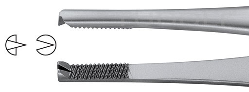 RU 4225-18 / Pinza Chirurgica Ferris-Smith, Retta, 1x2D 18,0 cm