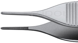 RU 4035-12 / Pinza Anatomica Adson Standard, Retta, 12 cm - 4 3/4"
