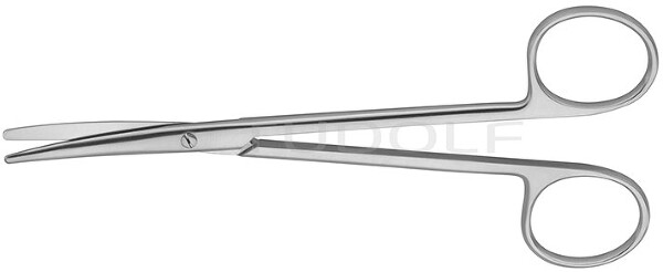 RU 1311-14 / Forbice Metzenbaum Standard, Curva, 14.5 cm - 5 3/4"