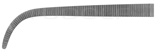 RU 3253-73 / Hemost. Fcps Kelly, Cvd. 24 cm, 9,5"