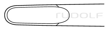 RU 5594-51 / Pince Gouge Ruskin, Droite, 18 cm, 6 mm 18 cm, 6 mm