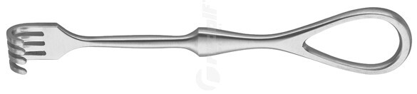 RU 4473-04 / Divaricatore Volkmann, Smusso, 4 Denti 11,5 cm