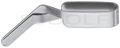 RU 3930-03 / Pinza Posa Clips Schwartz, Curva Fort. 2,5 cm
