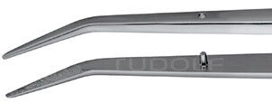 RU 4078-31G / Micropinza Ang. 40°, Microgrip, Bayoneta, 0,6 mm, 19 cm