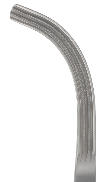 RU 3383-53 / Parametrium Forceps Rogers, Curved, (L) 24 cm - 9 1/2"
