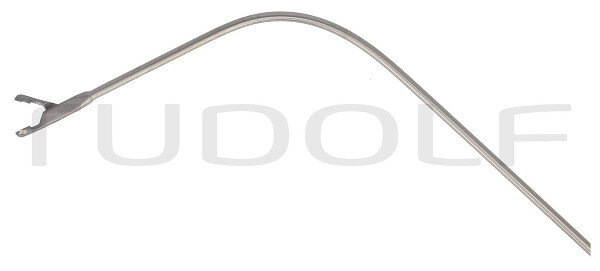 RU 8688-04 / Pinza Per Laringe, Curva A Sinistra 4mm, Lunghezza Utile 17cm