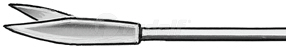 RU 8650-11/01 / Lar. Micro-Scrs, Str., FF-MOV. Shaft Length 23cm
/9", Conicø1/2mm
, Jaw 2mm
