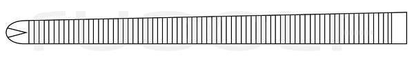 RU 3010-22 / Hemost. Fcps Ochsner-Kocher, Str., 1x2T. 22 cm, 8,75"