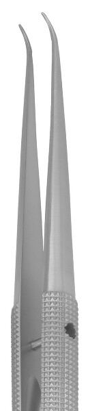 RU 4069-18 / Micro-Pinza, Curva Placca Per Filo 6x0,4mm, 18,0 cm