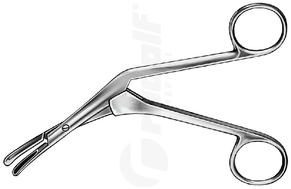RU 8066-01 / Septumzange Craig-Domnick, Links Gebogen, Maul 20 x 8 mm, 16 cm