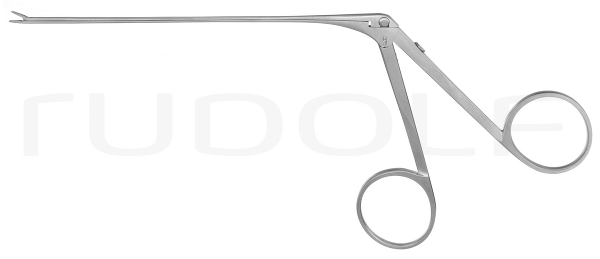 RU 7890-22/10 / Micro Ear Forceps, Straight, Serrated, Shaft Length 10 cm - 4",