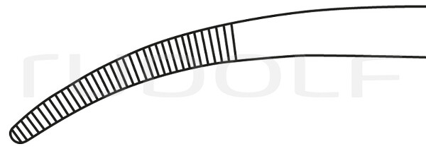 RU 3204-18 / Pinza Hemostática Nissen, Curva, 18,5 cm