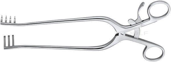 RU 4724-20 / Divaricatore Weitlaner, Acuti 20cm, 3x4 Denti