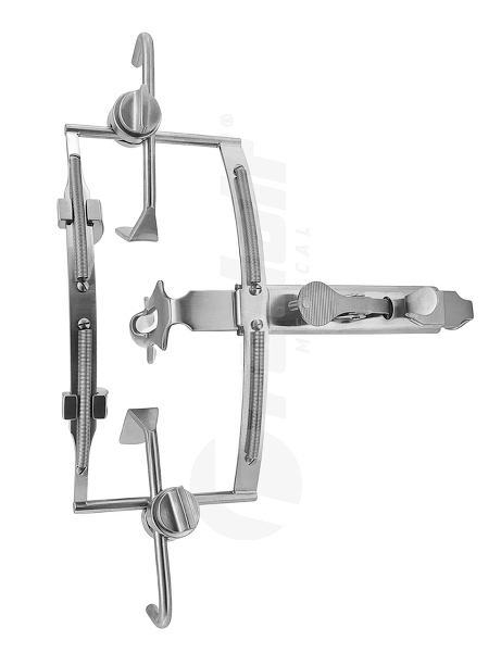 RU 8383-10 / Dingman Mouthg Gag 2 Cheek Retractors 2 Tooth Hooks, and Thread Guide