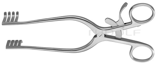 RU 4729-20 / Divaricatore Adson, Smussi 19,5cm, 4x4 Denti