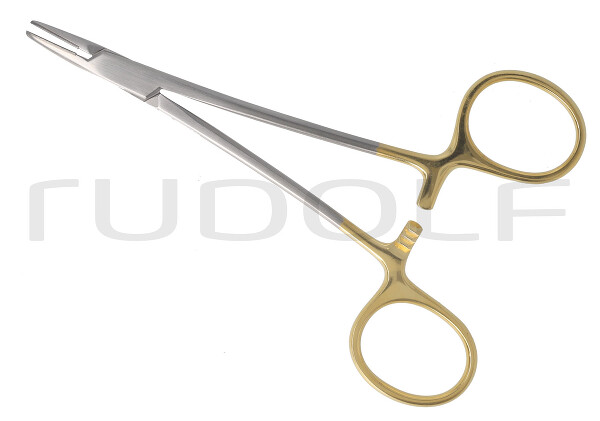 RU 6056-33 / Needle Holder Halsey, TC, Smooth, Str. 13cm, 5"