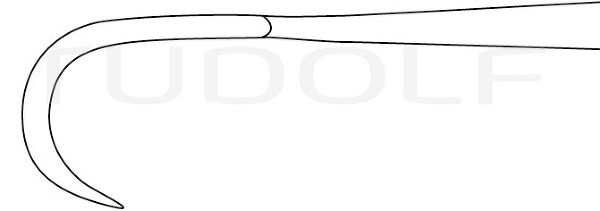RU 4506-04 / Divaricatore Kocher, Acuto, 4 Denti 22,5 cm
