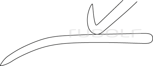 RU 4765-01 / Retractor Markham-Meyerding Retr. 50x26mm
, 18cm
, 7", Blade Left