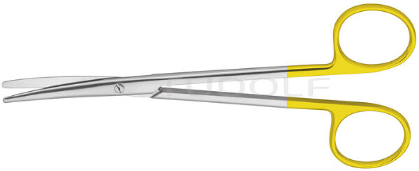 RU 1314-14 / Forbice Metzenbaum Standard, Curva, TC, 14.5 cm - 5 3/4"