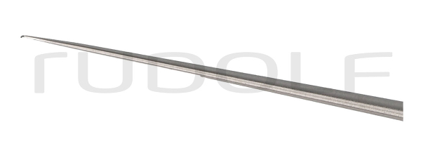 RU 7907-19/06 / Micro Hook, Sharp, Left, Angled 25°, 0.6 mm, 16 cm - 6 1/4"