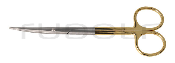 RU 1314-14M / Forbice Metzenbaum, Curva, Tc/Mc 14,5 cm
