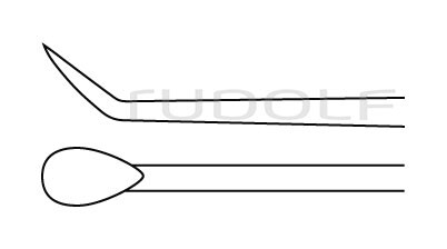 RU 8810-03 / Micro Raspatory, Yasargil 18,5 cm - 7 1/4"