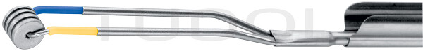 RC240-255 / Bipolar Vaporisation Electrode Smooth 5 mm, 24Ch, Yellow-Blue