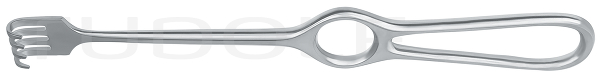 RU 4502-04 / Retractor Volkmann, Semi-Sharp, 4 Prongs 22,5 cm
/8 3/4"