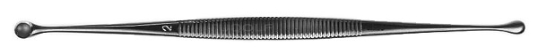 RU 5366-12 / Cucchiaio Tagliente Martini, Doppio, 4,0 mm / 3,5 mm, 13,5 cm