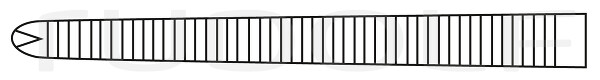 RU 3010-18 / Pinza Emost. Ochsner-Kocher, Retta, 1x2D 18,0 cm