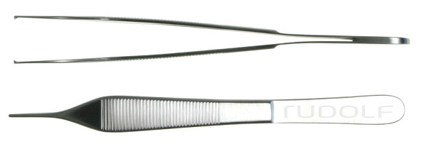 RU 4130-15 / Pinza Chirurgica Micro Adson, Retta, 1x2 D, 15 cm - 6"