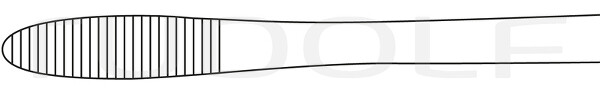 RU 3888-25 / Cotton Swab Fcps, Str. 25 cm, 10"