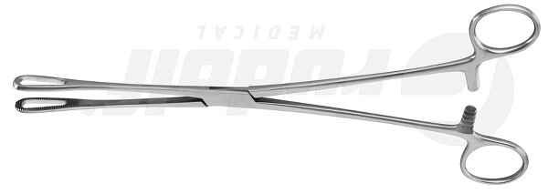 RU 3896-25 / Pinza Per Tamponi Rampley, Retta 25,0 cm