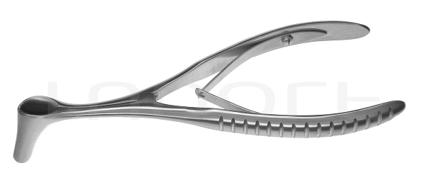 RU 8002-13 / Nasenspekula Hartmann-Halle, Figur 3, Hygienischer Schluss, 15 cm