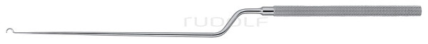 RU 8842-01 / Nerve Hook, Angl. Up 24 cm - 9 1/2", 5 mm