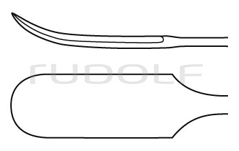 RU 8854-04 / Kürette Landolt, Biegsam 26cm
