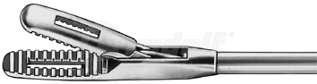 RU 8651-10 / Lar. Grasping. Fcps., Strong Shaftl. 23cm
/8", Shaftø2,5 mm, Jaw 4 mm